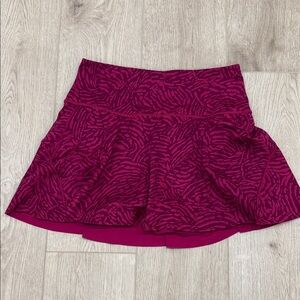 Athleta Fuchsia patterned Print Mini tennis Skirt